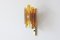 Stacked Glass and Brass Wall Sconce by Svend Aage Holm Sørensen for Hassel & Teudt, 1960s 2