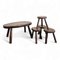 Brutalist Coffee Table and Stools, Set of 5 1