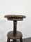 Brutalist Wooden Adjustable Stool 3