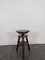 Brutalist Wooden Adjustable Stool, Image 4