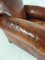 Antique Sheepskin Leather Club Chair 3