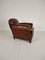 Antique Sheepskin Leather Club Chair 2