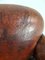 Antique Sheepskin Leather Club Chair 10