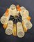 Vintage Murano Glass Ceiling Lamp in the style of Barovier, Venice, Italy, 1981 6