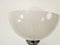 Lampadaire Mid-Century en Métal et Verre Blanc, 1970s 3