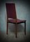 Wood and Leather Office Desk Dinning Room Chairs by Osvaldo Borsani for Tecno, 1960s, Set of 4, Image 2