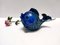 Tirelire Poisson Postmoderne en Céramique Bleue Rimini attribuée à Bitossi, Italie, 1970 3