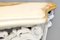 Vintage White Lacquered Beech Console with Yellow Marble Top, Image 11