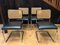 Black Leather and Vienna Wickerwork S32 Cantilever Chairs by Marcel Breuer for Thonet, 1980s, Set of 6, Set of 6, Image 5