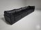 Black Leather 4-Seat DS-19 Pagoda Sectional Sofa from de Sede, 1970s 2