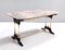 Vintage Beech Coffee Table with Rectangular Marble Breccia Pernice Top, 1960s 3