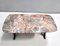 Vintage Beech Coffee Table with Rectangular Marble Breccia Pernice Top, 1960s 8