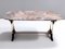 Vintage Beech Coffee Table with Rectangular Marble Breccia Pernice Top, 1960s 7