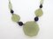 Blumenhalskette aus gealtertem Stahl mit Jade & Glasperlen, Frankreich, 1990er 9