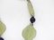Blumenhalskette aus gealtertem Stahl mit Jade & Glasperlen, Frankreich, 1990er 12