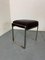 Moderner italienischer Hocker aus Stahl & braunem Leder von Antonio Citterio für Flexform 9