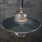 Industrielle Vintage Factory Hängelampe aus schwarzer Emaille & Gusseisen von Gal 5
