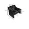 Atlanta Armchair, 3-Seater and 2-Seater Sofa in Black Leather from Laauser, Set of 3, Image 4