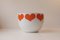 Mid-Century Enamel Heart Bowl by Kaj Franck for Arabia Finel, 1960s 1