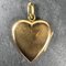 Französischer Herz Medaillon Anhänger aus 18 Karat Gelbgold & Rotem Rubin, 1920er 3