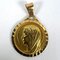 Große französische 18 Karat Gelbgold Medaille mit Jungfrau Maria Charm, 1960er 12