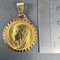 Große französische 18 Karat Gelbgold Medaille mit Jungfrau Maria Charm, 1960er 10