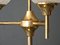 Large Brass & Glass Lamp, 1960s 9