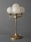 Large Brass & Glass Lamp, 1960s 1