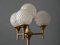 Large Brass & Glass Lamp, 1960s, Image 4