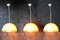 Febo Murano Glas Deckenlampen, Murano, 1970er, 3er Set 1