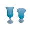 Vases Art Déco en Opaline Bleu, France, 1920s, Set de 5 6