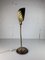 Midcentury Modern Marble and Brass Gooseneck Clam Shell Desk Lamp by Tommaso Barbi, 1970s, Image 6