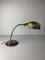 Midcentury Modern Marble and Brass Gooseneck Clam Shell Desk Lamp by Tommaso Barbi, 1970s, Image 5
