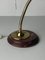 Midcentury Modern Marble and Brass Gooseneck Clam Shell Desk Lamp by Tommaso Barbi, 1970s, Image 11