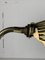 Midcentury Modern Marble and Brass Gooseneck Clam Shell Desk Lamp by Tommaso Barbi, 1970s, Image 12