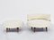 Grand Fauteuil Pivotant Rond Vintage avec Ottomane en Laine Bouclée Épaisse par Adrian Pearsall pour MCM Furniture, 1958, Set de 2 5