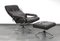 Juego de sillón y otomana de cuero marrón oscuro, de Unico 70. Juego de 2, Imagen 8