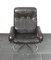 Juego de sillón y otomana de cuero marrón oscuro, de Unico 70. Juego de 2, Imagen 3