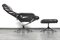 Set of Lounge Chair and Ottoman in Dark Brown Leather, from Unico 1970s, Set of 2 6