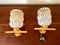 Gold-Plated Wall Lights, 1950s, Set of 2, Image 1