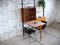 Modulares Mid-Century Bücherregal mit ausklappbarem Schreibtisch, 1950er 4