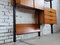 Modulares Mid-Century Bücherregal mit ausklappbarem Schreibtisch, 1950er 5