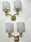 Appliques Murales en Laiton et Granit Verre Acrylique, France, 1960s, Set de 2 11