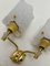 Appliques Murales en Laiton et Granit Verre Acrylique, France, 1960s, Set de 2 8