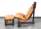 Brutalist Oak Lounge Chair and Ottoman, 1970s, Set of 2 13