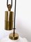 Mid-Century Modern Adjustable Pendant Lamp in White Ceramic and Brass, Image 7