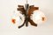 Murano Glass and Teak Chandelier from Mazzega, 1960s, Image 31