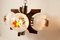 Murano Glass and Teak Chandelier from Mazzega, 1960s, Image 25