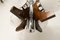 Murano Glass and Teak Chandelier from Mazzega, 1960s, Image 32