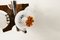 Murano Glass and Teak Chandelier from Mazzega, 1960s, Image 13